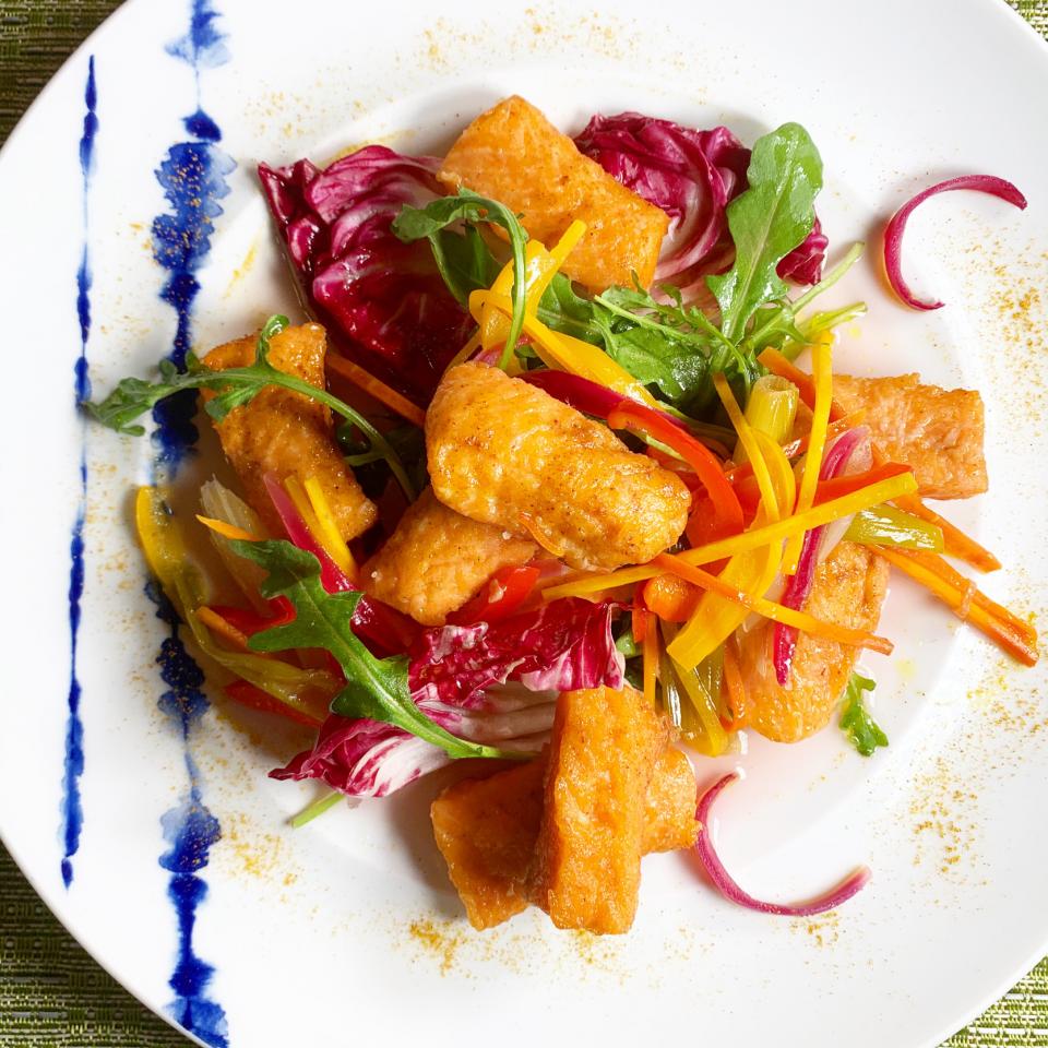 Curry Flavored Salmon Escabeche (カレー風味のサーモン・エスカベッシュ)